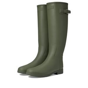 Hunter Original Tall Women's Waterproof Rain Boot Logo Backstrap Lichen Green 11